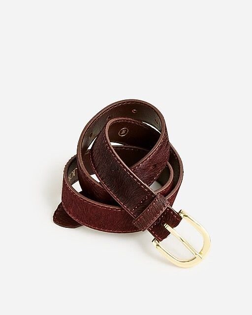 Classic belt in calf hair | J. Crew US