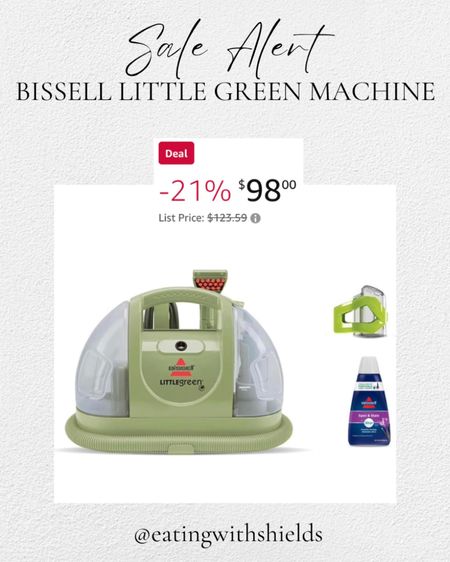Take 21% the BISSELl Little Green Machine 

#LTKfindsunder100 #LTKsalealert #LTKfamily