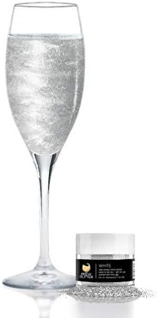 White BREW GLITTER Edible Glitter For Wine, Cocktails, Champagne, Drinks & Beverages | 4 Grams | ... | Amazon (US)