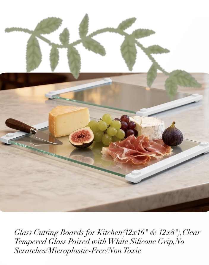 Upgrade your kitchen with these sleek glass cutting boards. Perfect for all your cutting needs. #KitchenEssentials #GiftIdeas

#LTKHome