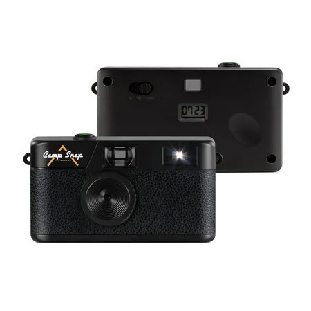 Camp Snap Screen-Free Digital Camera, Easy to Use, Point and Snap for All Ages, Stealth Black | Walmart (US)