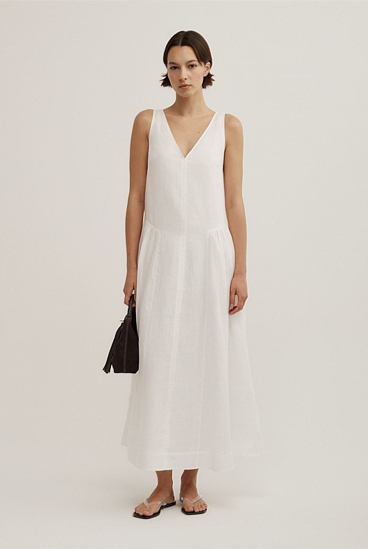 Maxi Panel Gather Dress | Witchery (AU)
