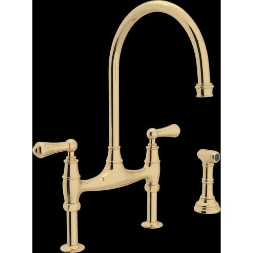 Rohl U.4719L-2 Perrin and Rowe Bridge Kitchen Faucet with Side Spray | Bed Bath & Beyond