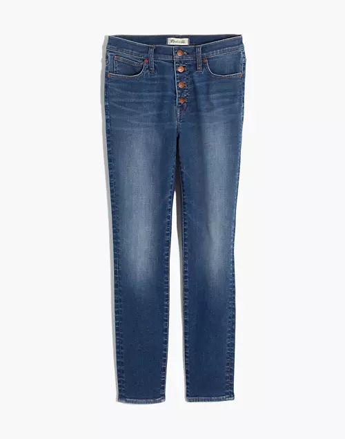 9" Mid-Rise Skinny Crop Jeans: Button-Front TENCEL™ Denim Edition | Madewell