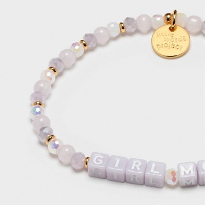 Little Words Project Girl Mom Beaded Bracelet - Purple | Target