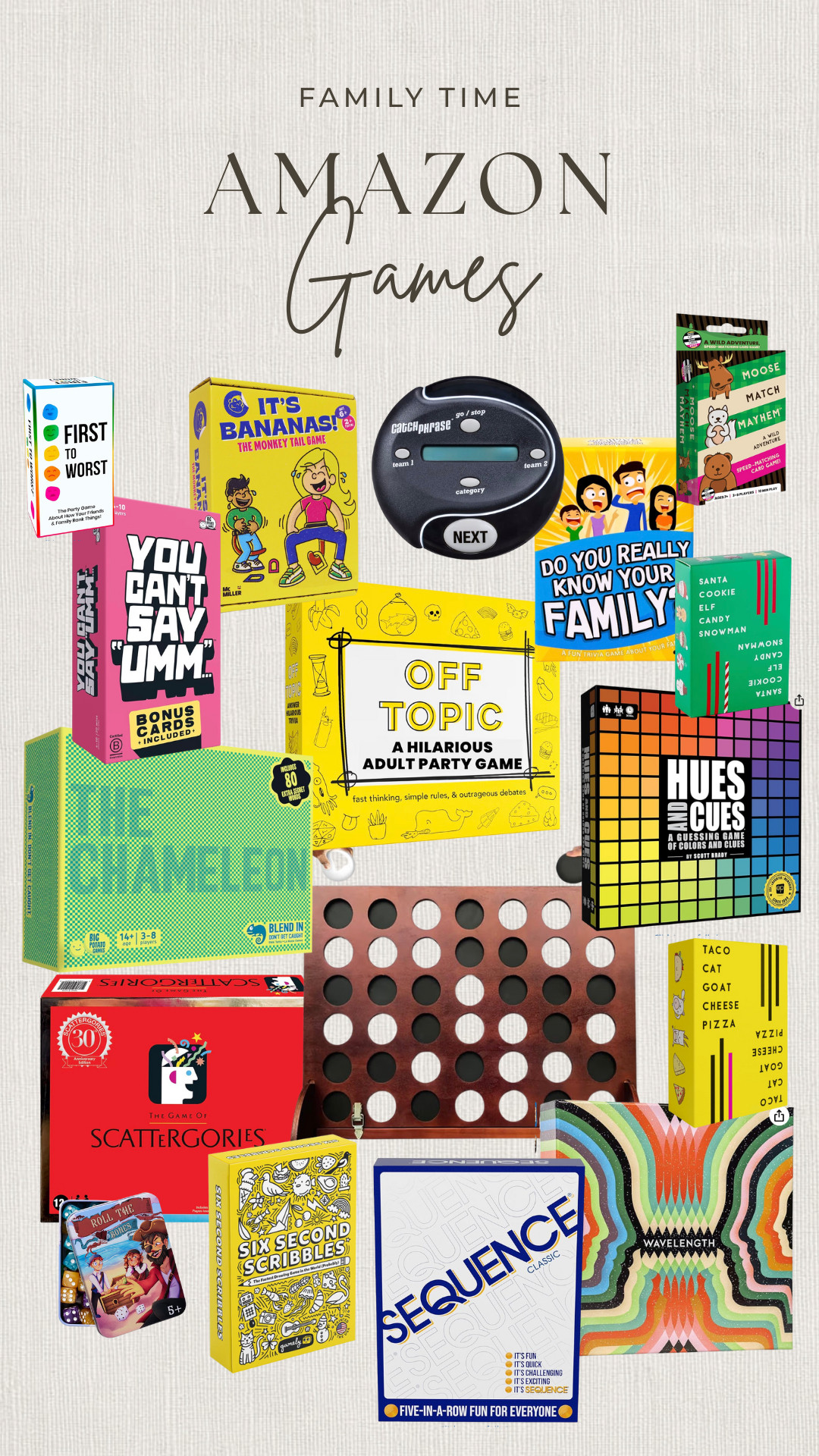 Game night favorites to take to family Christmas and play around the tree - great as a gift, hostess gift, or kiddo gift. Love for all ages and group sizes ❤️🎄 . . . christmas gifting, hostess gift, game night, holiday hosting, family time 

 #LTKGiftGuide #LTKHoliday