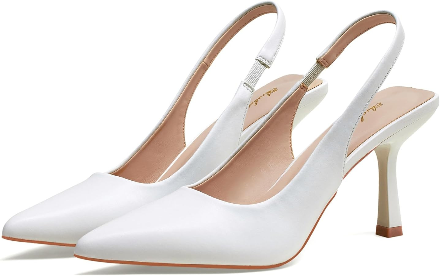 Elisabet Tang 3.14 in Trendy Slingback Stiletto Pumps for Women - Sexy Slip on Pointed Closed Toe... | Amazon (US)