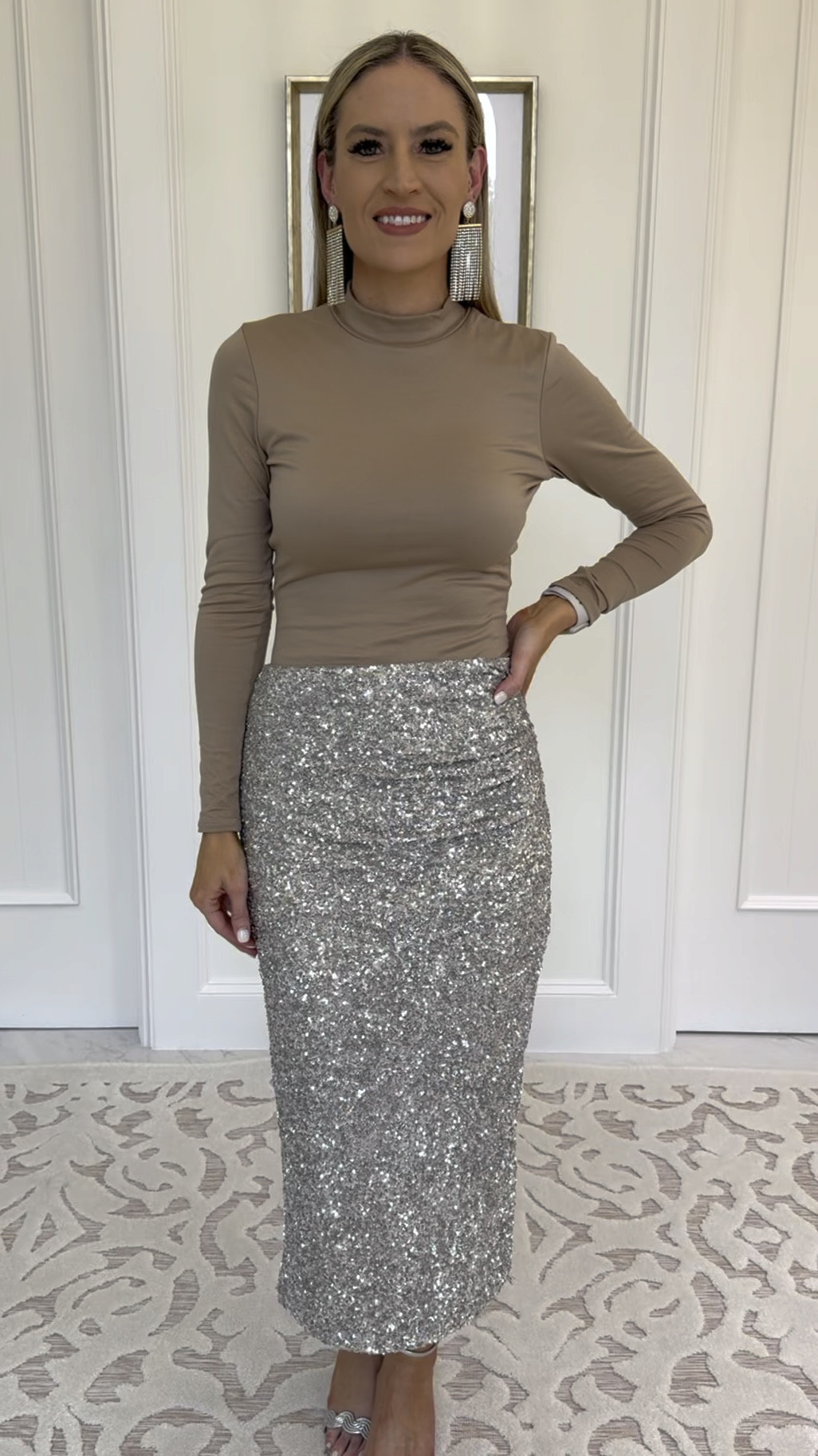 This bodysuit and many pages of things are an extra 31% off their sale prices using code BOO. I’ve marked other sale items as “exact” that stand out to me as well as some holiday items that are not on that sale. 

#everypiecefits
Sequin skirt 
Sequins 
Holiday outfit 
Christmas outfit 
Holiday party outfit 
Christmas party outfit 
Christmas dinner out
Holiday dinner outfit 
New Year’s Eve outfit 

#LTKSaleAlert #LTKHoliday #LTKVideo