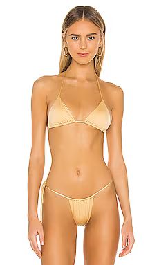 Padded Triangle Bikini Top
                    
                    Monica Hansen Beachwear | Revolve Clothing (Global)