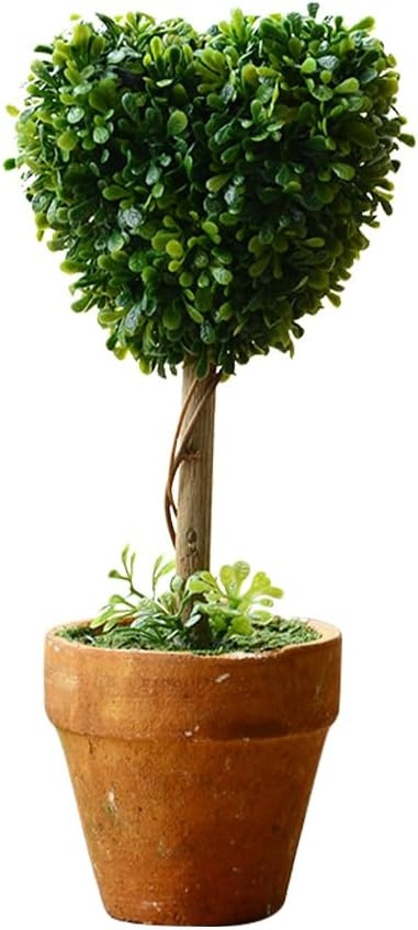 YZZY 8“ Artificial Boxwood Topiary Small Fake Plant with Pot, Mini Greenery Tabletop, Shelf Dec... | Amazon (US)