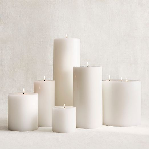 Signature Wax Pillar Candles | West Elm (US)
