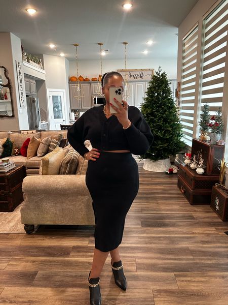 wearing a size medium 
boots- tts 

Fall outfit - fall look- fall style - midi skirt - midi skirt set - sweater set - holiday look - holiday outfit - all black skirt set - black skirt - ankle boots - boots - going out outfit - date night outfit - 

Follow my shop @styledbylynnai on the @shop.LTK app to shop this post and get my exclusive app-only content!

#liketkit 
@shop.ltk
https://liketk.it/4nuXK

Follow my shop @styledbylynnai on the @shop.LTK app to shop this post and get my exclusive app-only content!

#liketkit 
@shop.ltk
https://liketk.it/4nwDs

Follow my shop @styledbylynnai on the @shop.LTK app to shop this post and get my exclusive app-only content!

#liketkit 
@shop.ltk
https://liketk.it/4o26e

#LTKstyletip #LTKfindsunder50 #LTKparties