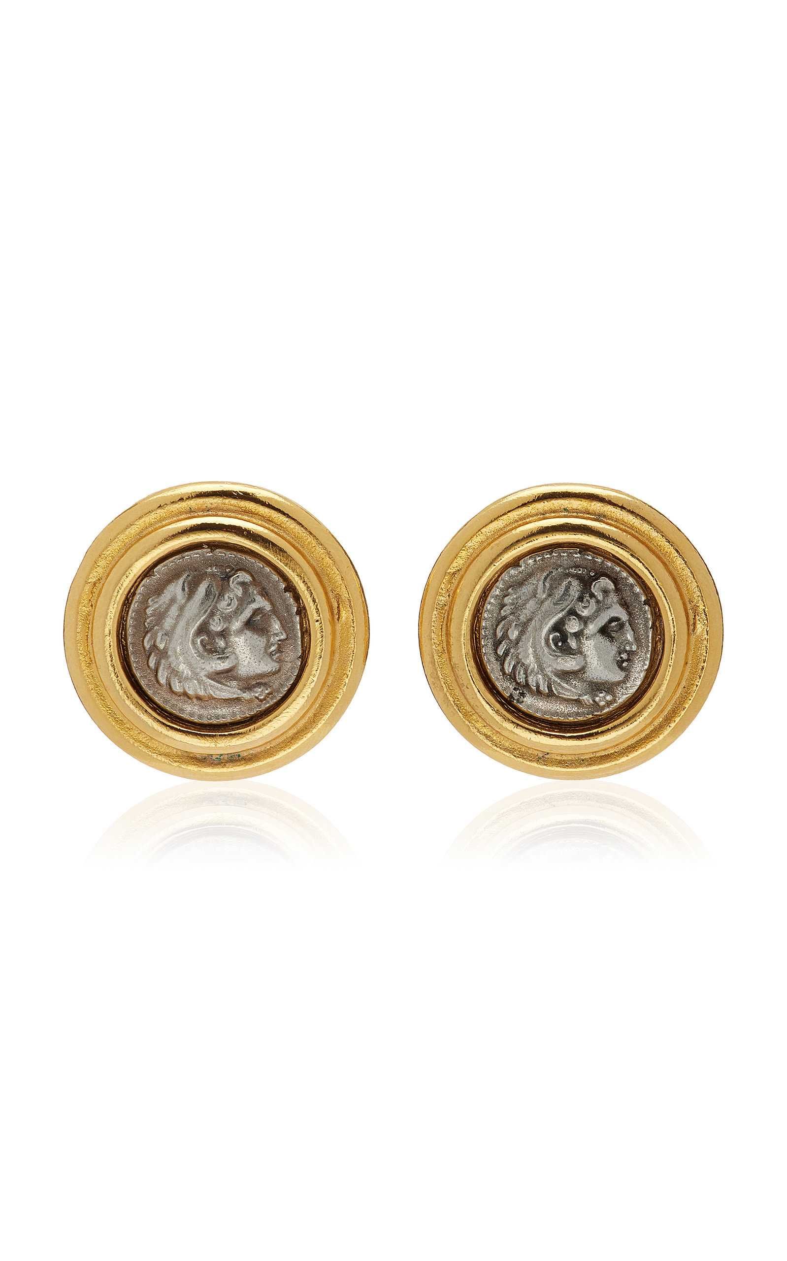 Gold-Plated Roman Coin Clip-On Earrings | Moda Operandi (Global)