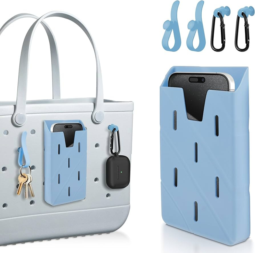 Seltureone Silicone Phone Holder and 2 Packs Hook Accessories for Bogg Bag，Phone Holder and Car... | Amazon (US)