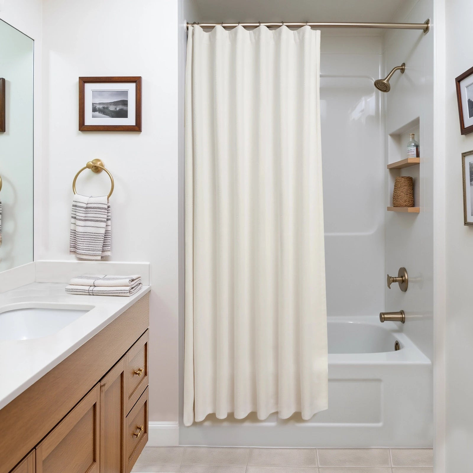 Heck Solid Waterproof Shower Curtain | TWOPAGES