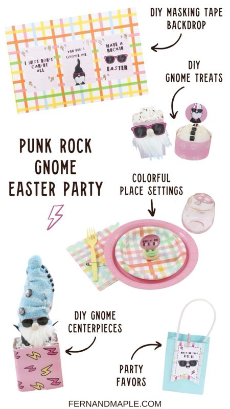 Embrace your rebellious side and throw a fun and silly Punk Rock Gnome themed Easter Party with DIY backdrop, decor, table settings and more. 

#spring #easter #easterparty #gnomes #kidsparty

#LTKparties #LTKkids #LTKSeasonal