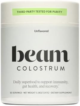Beam Colostrum Powder – Gut Health, Immune Support & Recovery Supplement – 3g per Serving –... | Amazon (US)