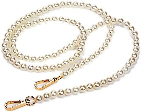Pearl Bead Handle DIY Pearl Handle Replacement Chain Straps Bag Chain Handbag Pearls Chains for P... | Amazon (US)
