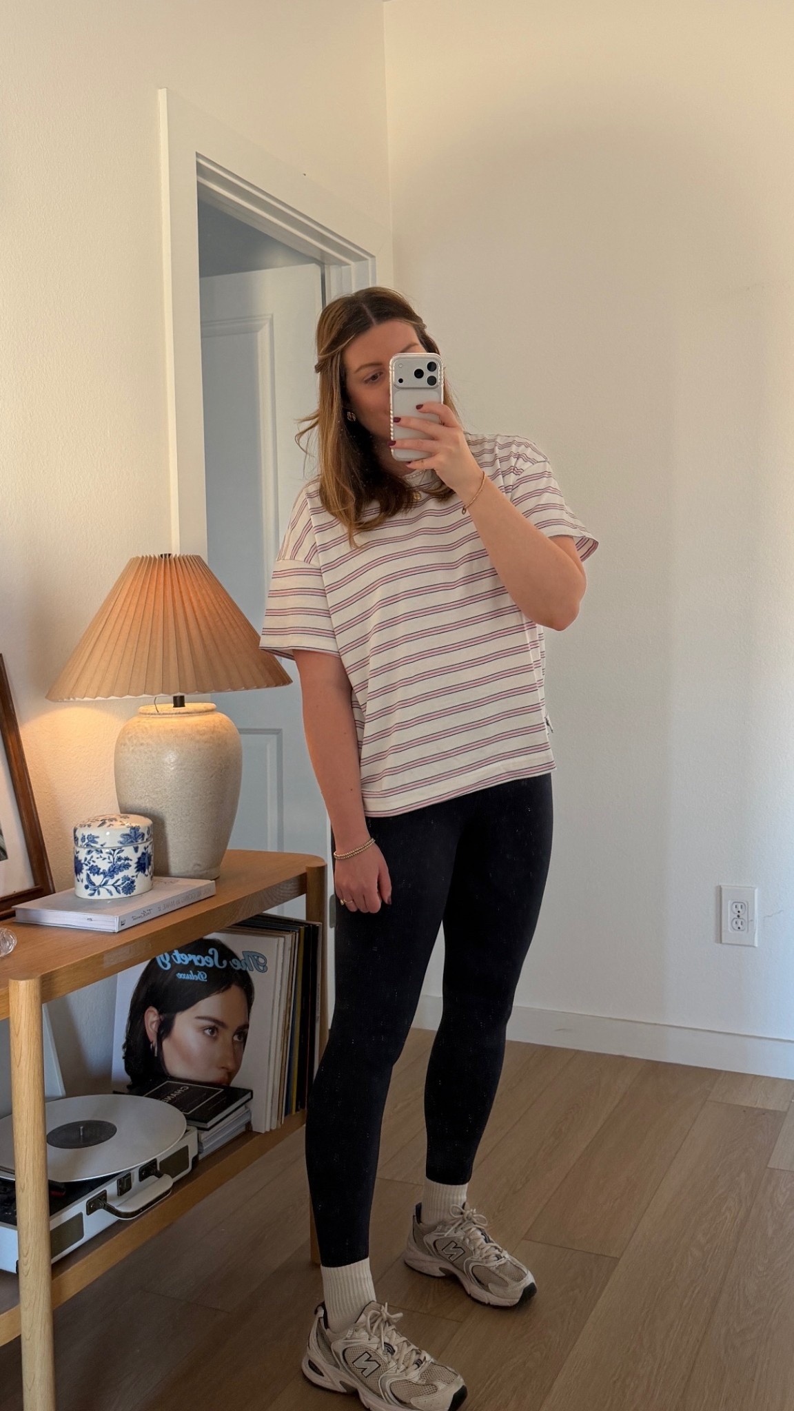 Mom errands outfit but still feeling put together! Wearing an XL in the top for a boxier fit. The Old Navy vintage crew is 100% cotton so it might shrink a little, I also have the gray in a M. They fit so well. Pants are my fav from Crz Yoga, wearing a M. Go-to socks and shoes linked too  

#LTKootd #LTKSaleAlert #LTKmomlife