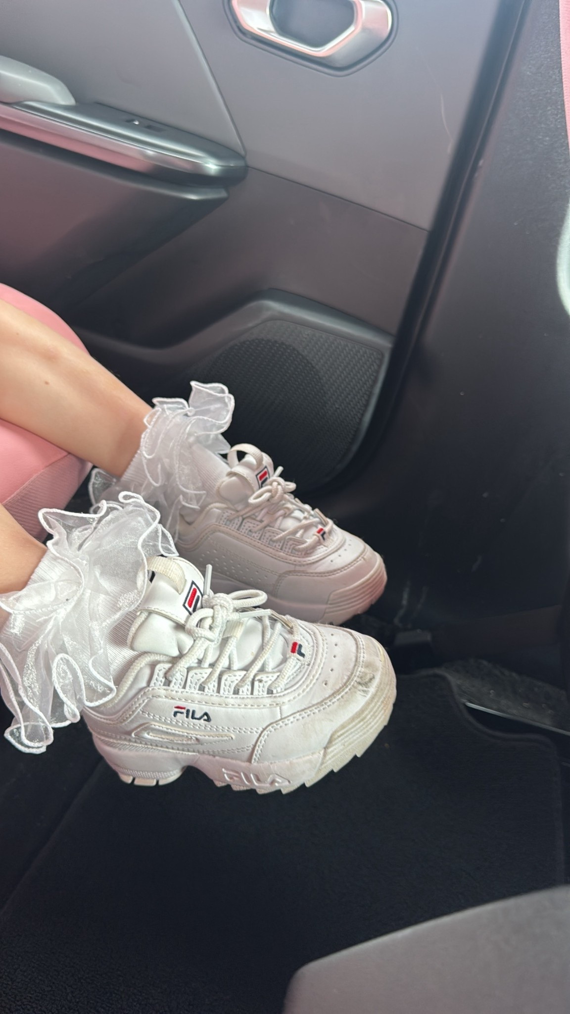 Fila sneaker for Disney paired with the cutest ruffle socks from Amazon 😍 these are the perfect shoes that give them a little each height for all the rides! 

#disney #disneyworld #disneyland #magickingdom #epcot #hollywoodstudios #disneyoutfit #travel #kids #shoes 

#LTKTravel #LTKootd #LTKKids