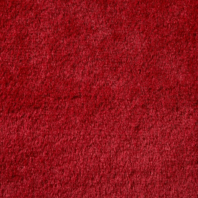 My Texas House Faux Fur Scallop throw 50"x60", Red | Walmart (US)