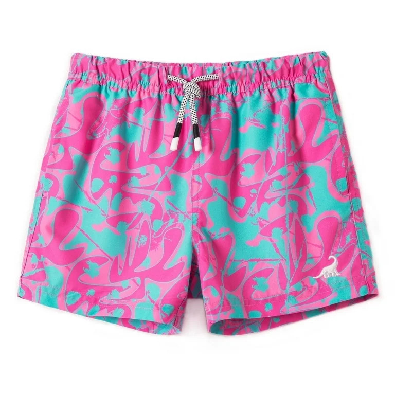 SURF CUZ Boys Swim Trunks with Boxer Brief Liner Toddler Boy Stretch Swimsuit Shorts Quick Dry Sw... | Walmart (US)