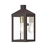 Livex Lighting 20581-07 Nyack Bronze 1 Light Outdoor Wall Lantern | Amazon (US)