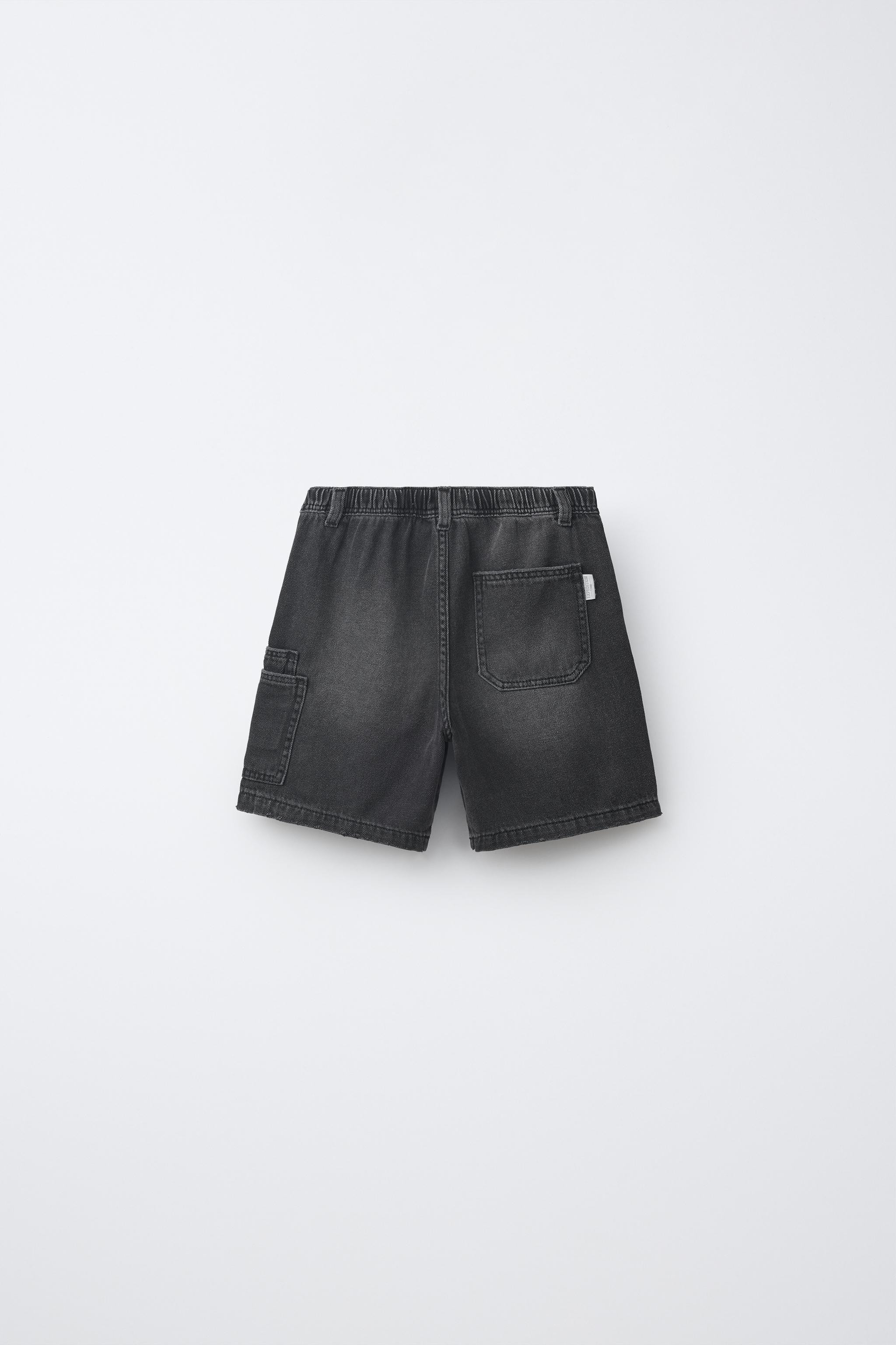 LOOSE-FITTING DENIM BERMUDA SHORTS | Zara UK