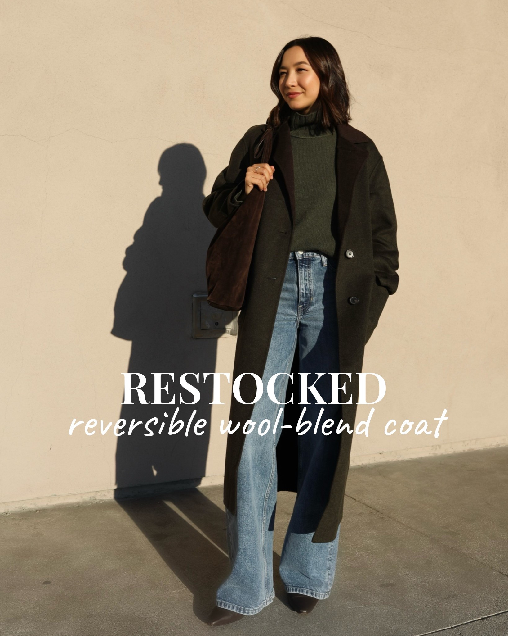 40% off your full-priced purchase at banana republic 

Reversible coat — restocked in navy/brown 
Cashmere turtleneck sweater - xs 
Jeans — size 25 

Friends & family sale / fall style / fall outfit inspo

#LTKSaleAlert #LTKootd