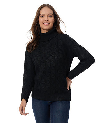 Women's Cable-Knit Turtleneck Sweater | Macy's