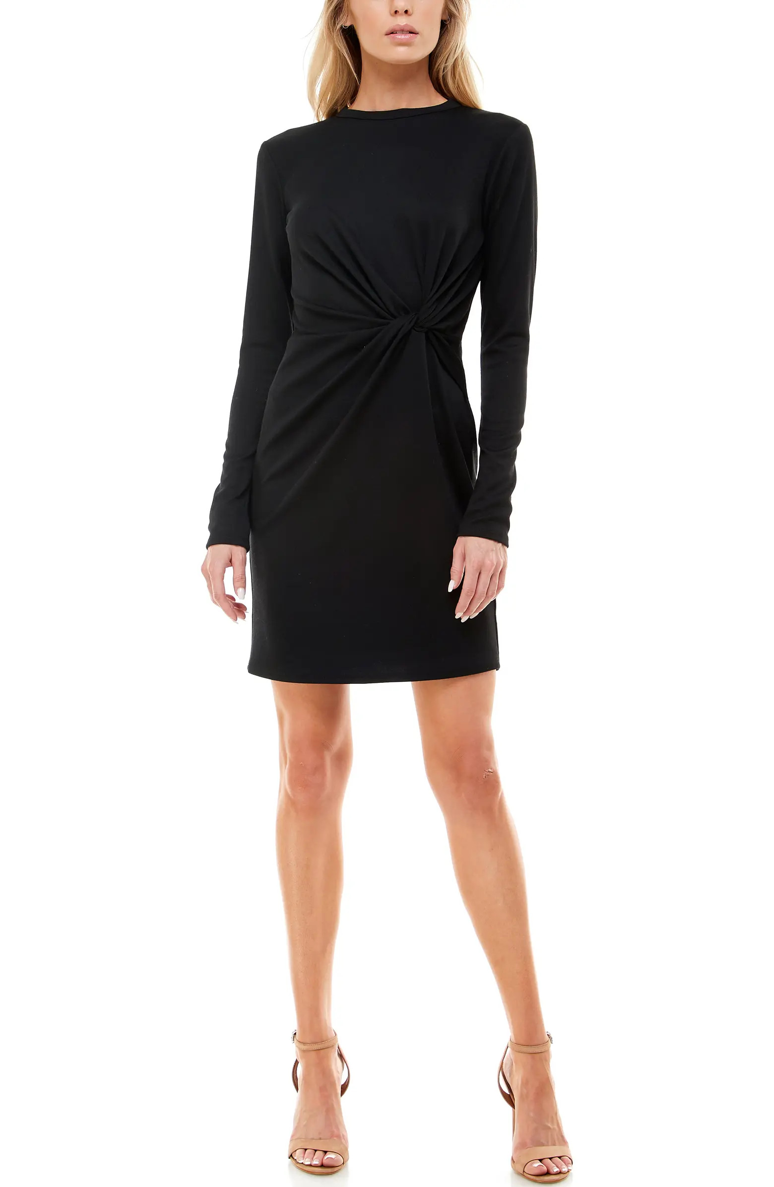 Long Sleeve Twist Body-Con Dress | Nordstrom