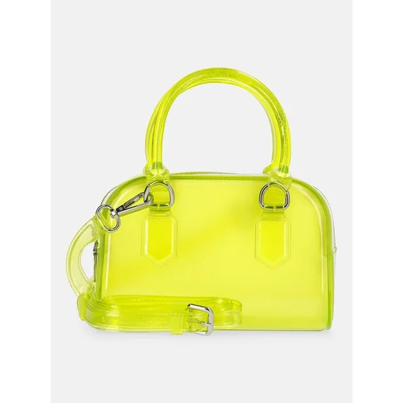 No Boundaries Women's Jelly Top Handle Mini Bag, Soft Sulfur - Walmart.com | Walmart (US)