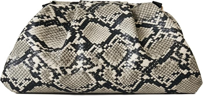 Women's Woven Evening Bag Ruched Dumpling Clutch Purse Detachable Chain Crossbody Bag | Amazon (US)
