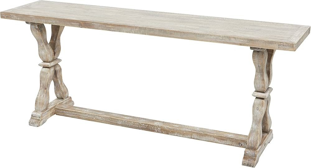 Deco 79 Farmhouse Wood Rectangle Bench, 47" x 12" x 20", Brown | Amazon (CA)