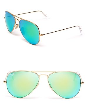 Ray-Ban Mirrored Aviator Sunglasses, 59mm | Bloomingdale's (US)