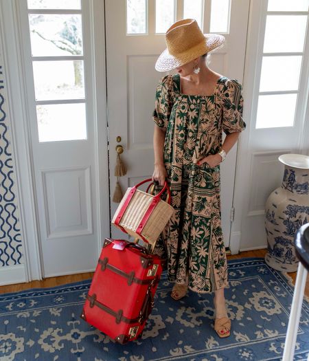 Deals of the day! ❤️ My favorite hat and similar styles are on sale at Saks this weekend, along with 15% off of this vacation-ready dress with code GENHB15 and 15% off of this fun suitcase with SPRING15! ✈️ 

#LTKFind #LTKsalealert #LTKSeasonal