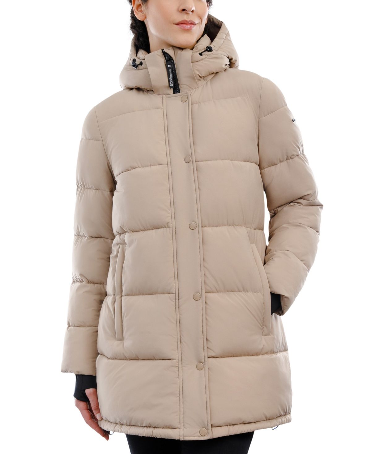 BCBGeneration Women's Hooded Puffer Coat | Macys (US)