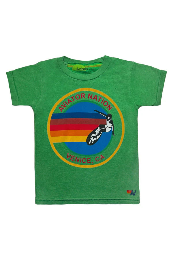 Aviator Nation - Kid's Aviator Nation Tee - Kelly Green | Jones & Daughters