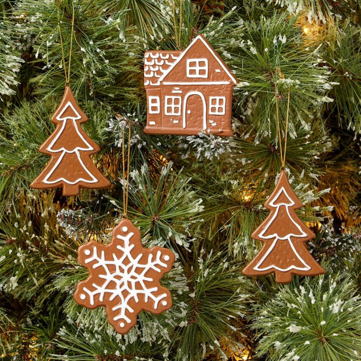 8ct Gingerbread Premium Christmas Tree Ornament Set - Wondershop™ | Target