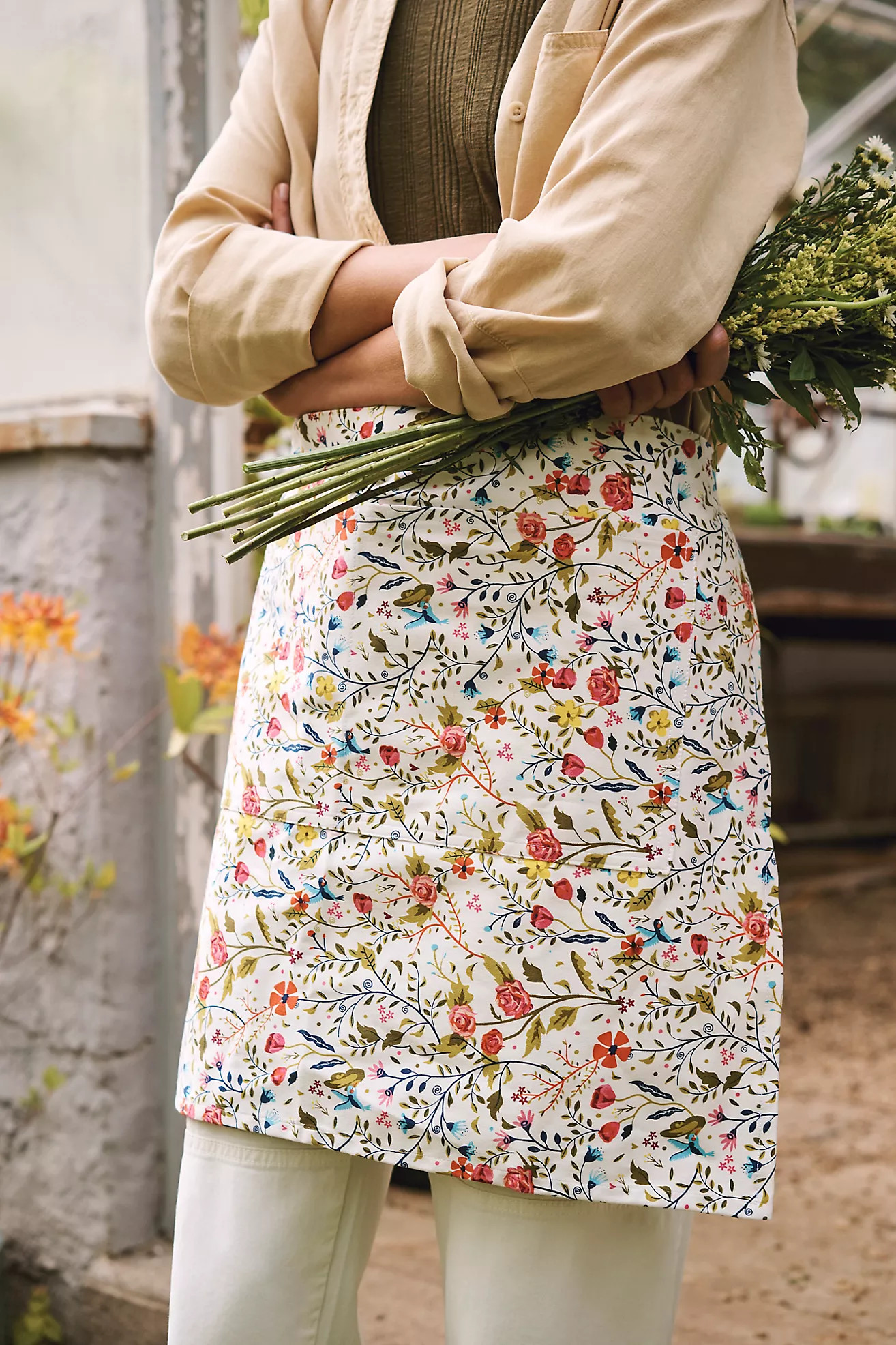 Garden Paradise Half Apron | Anthropologie (US)