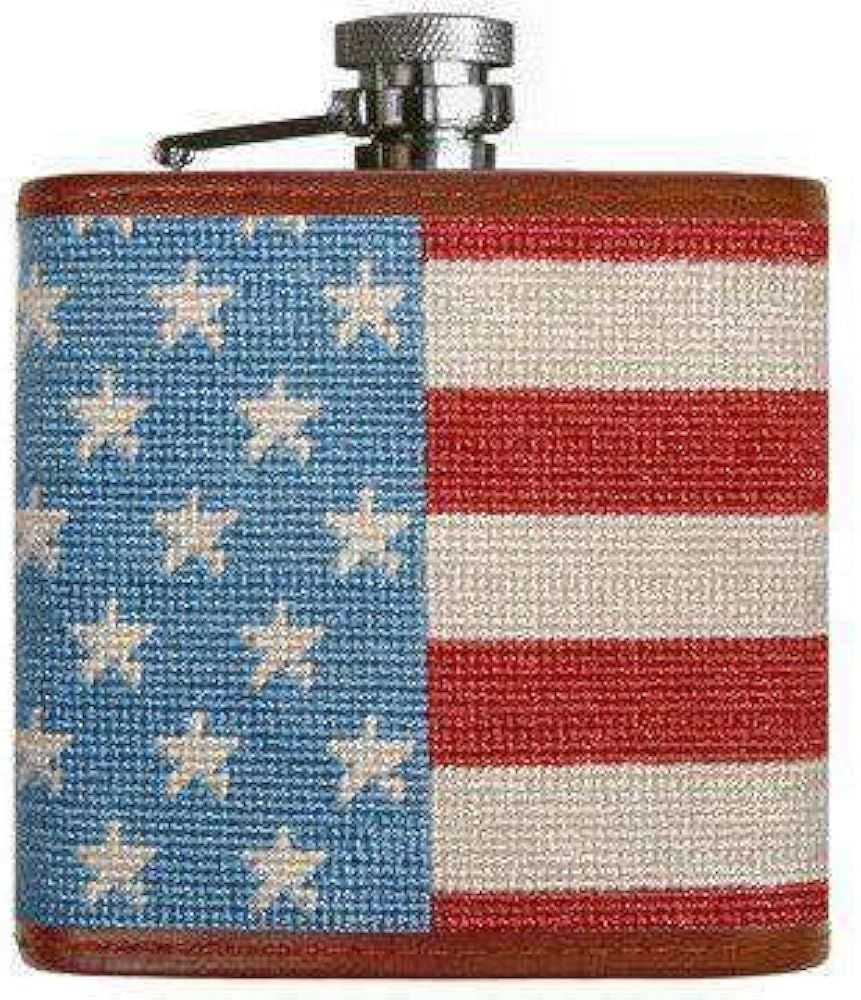 Stars and Stripes Needlepoint Flask by Smathers & Branson | Amazon (US)