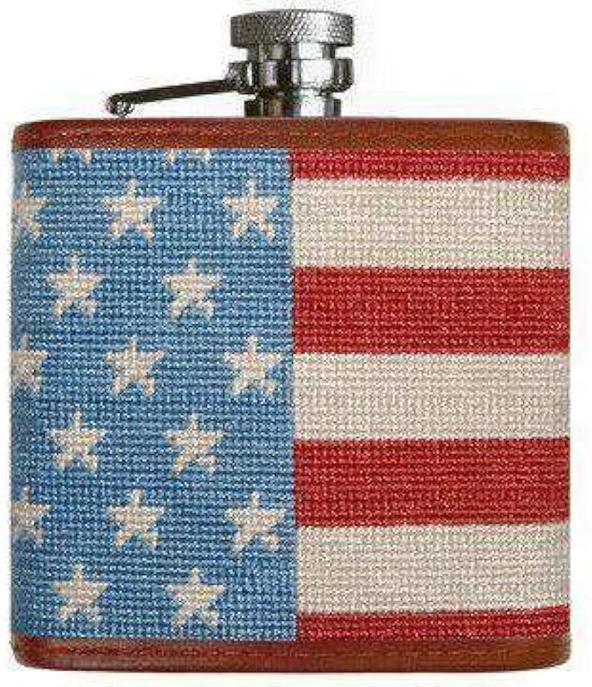 Stars and Stripes Needlepoint Flask by Smathers & Branson | Amazon (US)