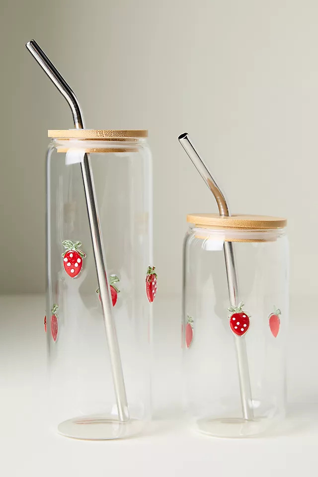The Icon Juice Glass Large Tumbler with Lid | Anthropologie (US)