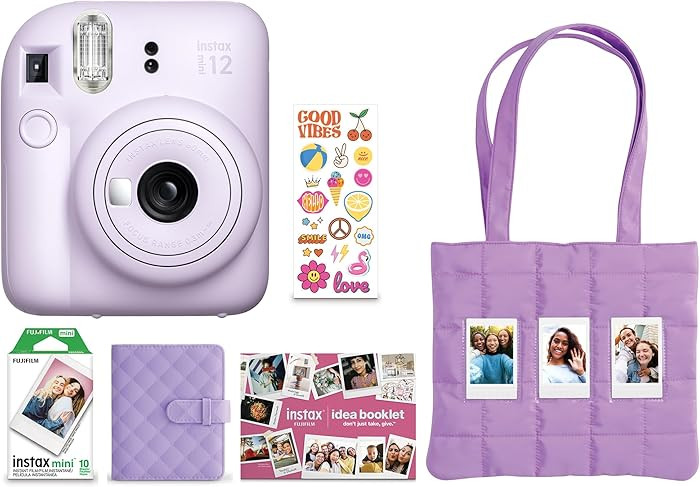 FUJIFILM Instax Mini 12 Holiday Bundle 2025 - Lilac Purple | Amazon (US)