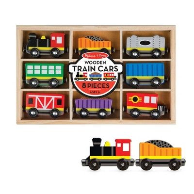 Melissa & Doug Wooden Train Cars | Target