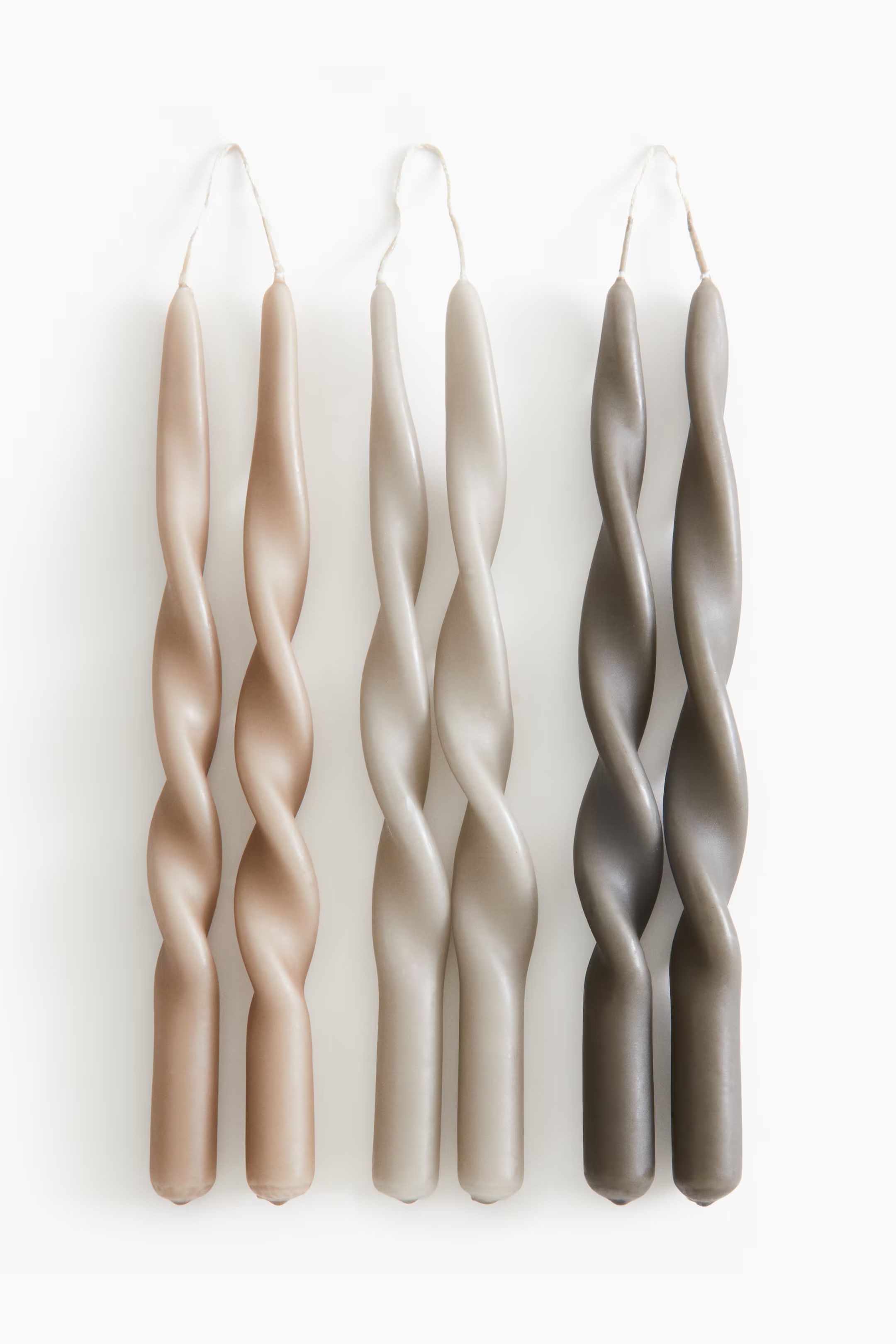 6-pack Spiral Taper Candles | H&M (US + CA)