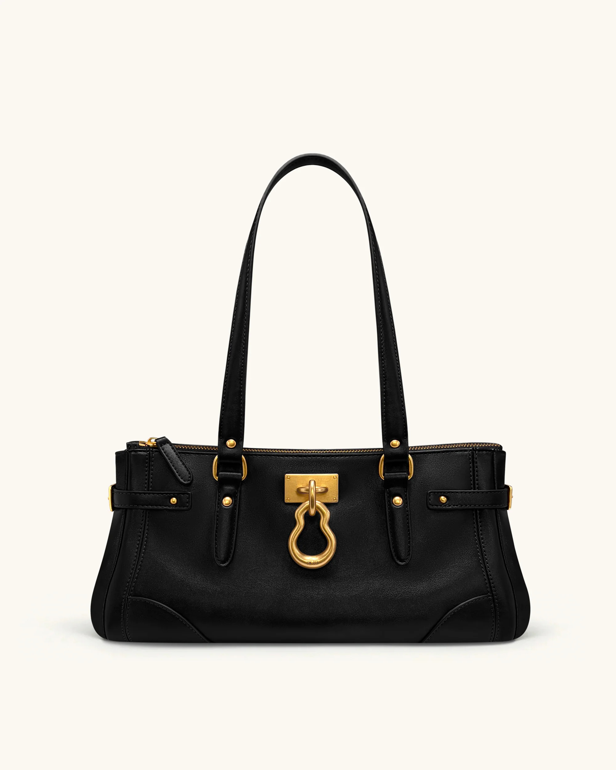 Yvette Elongated Tote Bag - Black | JW PEI US