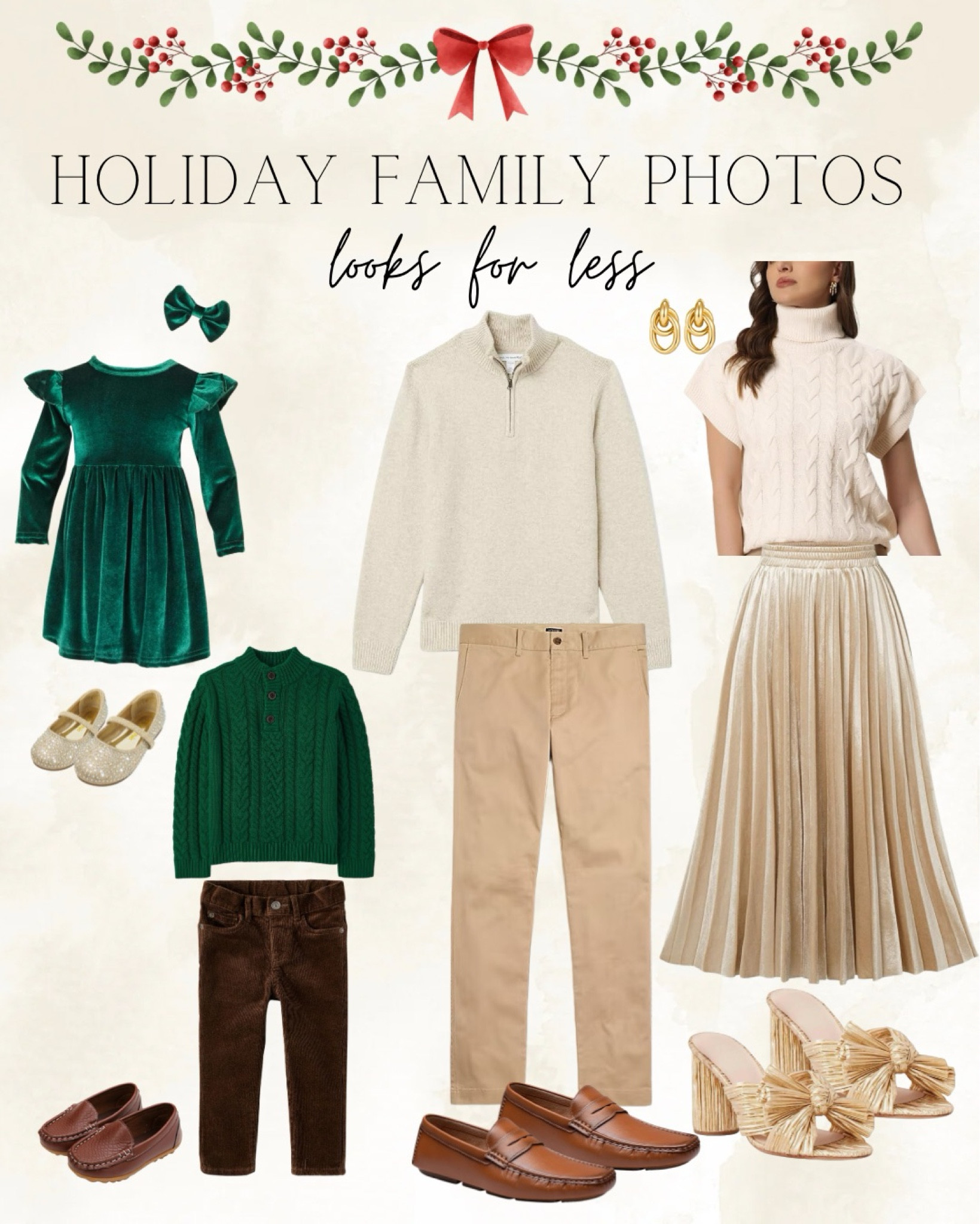 If you’re looking for something neutral, but want the kids to shine in family photos, this is the inspo for you! Each item is under $50! 
•
#kristieincarolina #liketkit #style #shopthepost 
#rewardstylebloggers #LTKseasonal
#rewardstylebloggers #holidayoutfits #holidayphoto #christmascard #outfitinspo #familyphotos #sweaterweather #LTKbaby

#LTKFindsUnder50 #LTKHoliday #LTKFamily