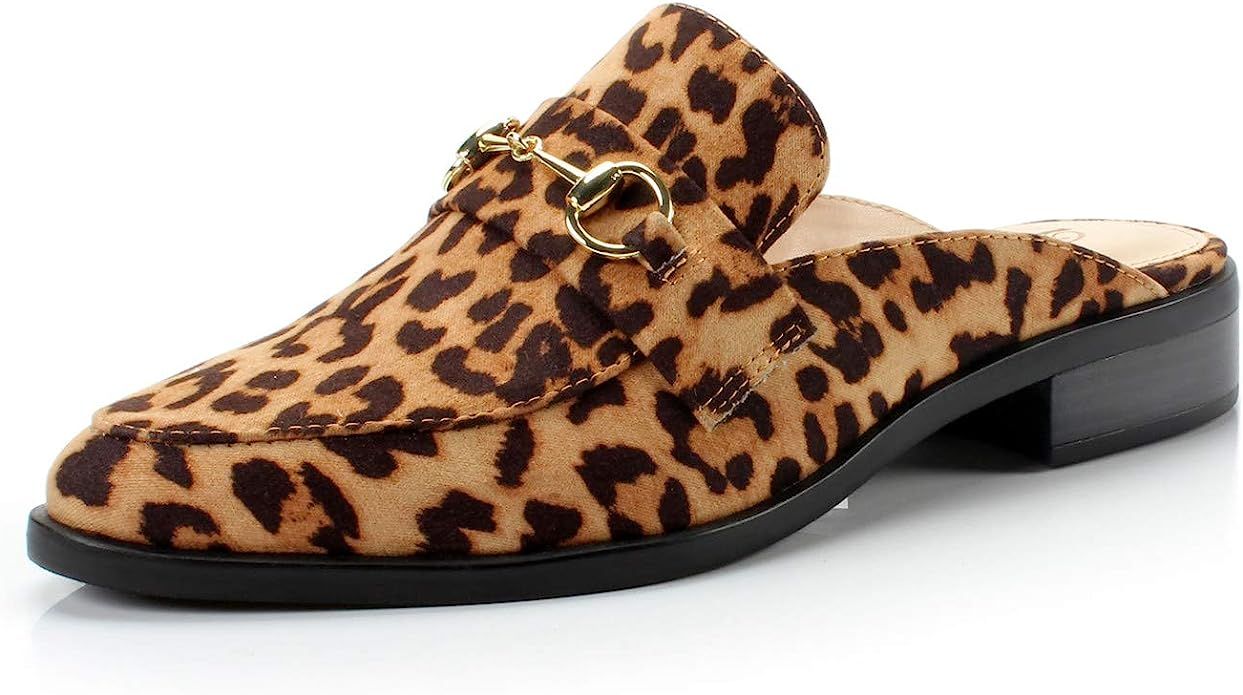 FOOTSELF Dunion BAMBO Women's Fashion Comfortable Slip on Chain Decorated Loafers Almond Toe Casu... | Amazon (US)