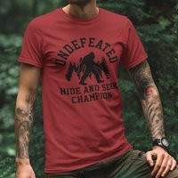 Undefeated Hide & Seek Champion Shirt, Funny Bigfoot Sasquatch Gifts, Best & Tshirt Big Foot Tee | Etsy (US)